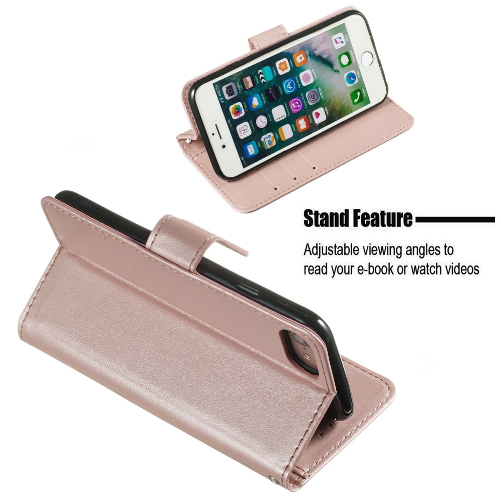  iPhone 7/8/SE (2020/2022) - Plånboksfodral - Roséguld