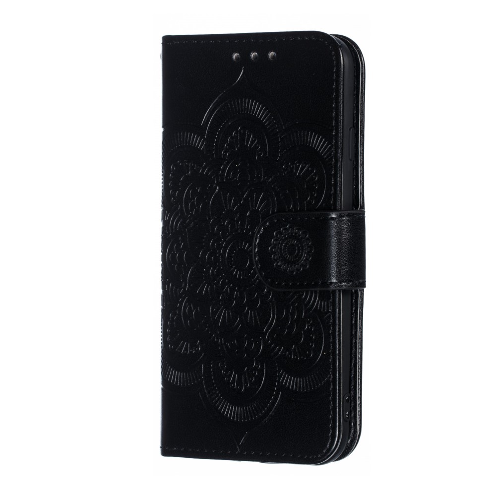  iPhone 7/8/SE (2020/2022) - Mandala Plånboksfodral - Svart