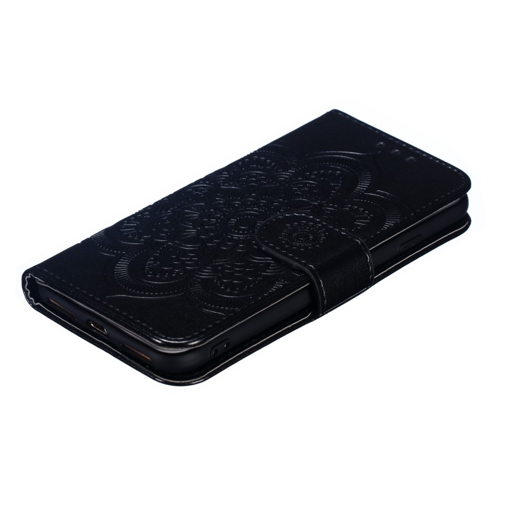  iPhone 7/8/SE (2020/2022) - Mandala Plånboksfodral - Svart