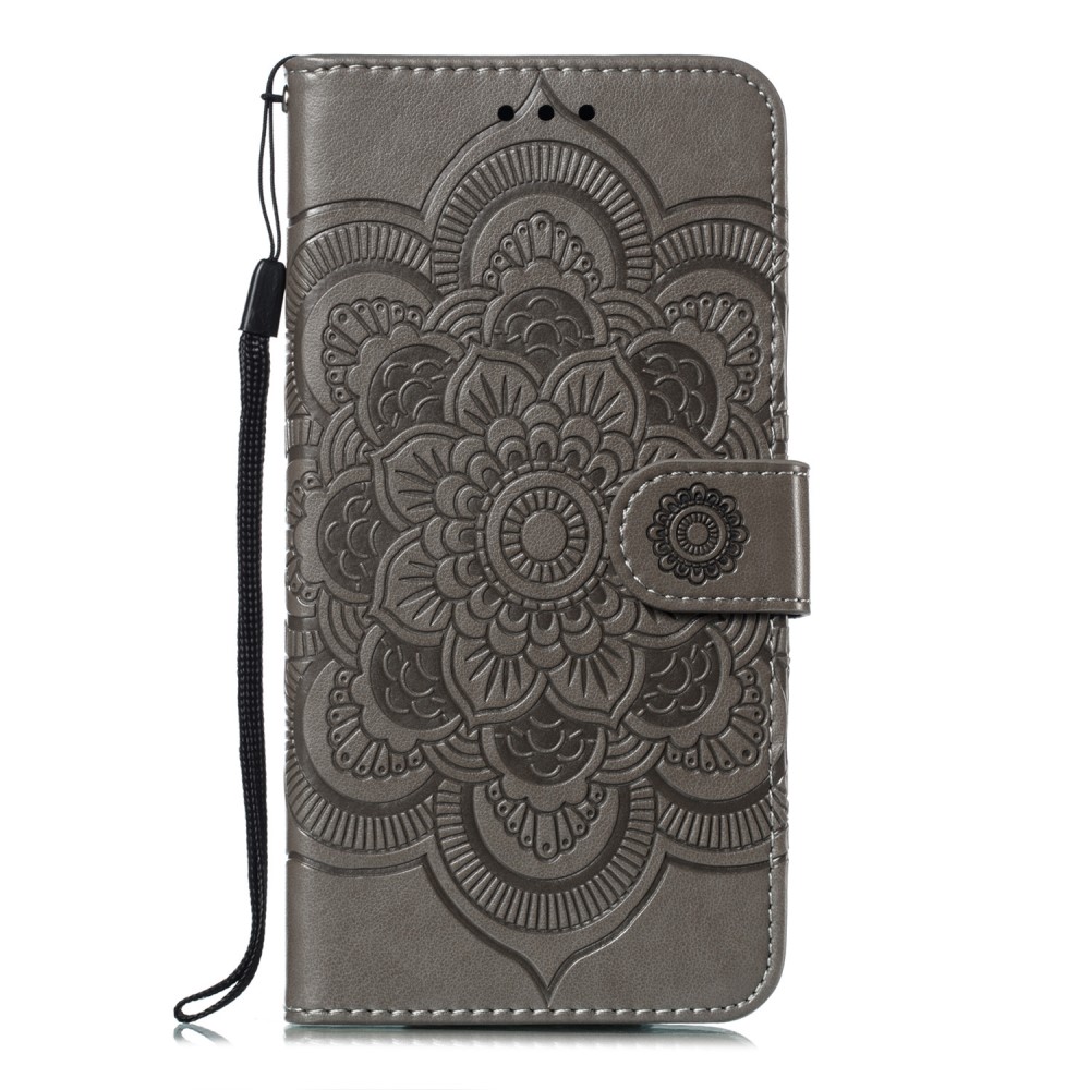  iPhone 7/8/SE (2020/2022) - Mandala Plånboksfodral - Grå