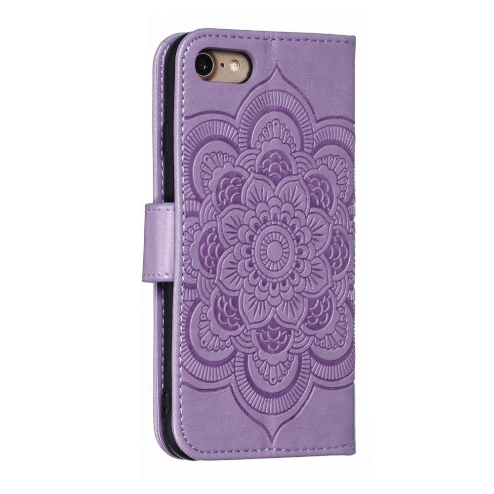  iPhone 7/8/SE (2020/2022) - Mandala Plånboksfodral - Lila