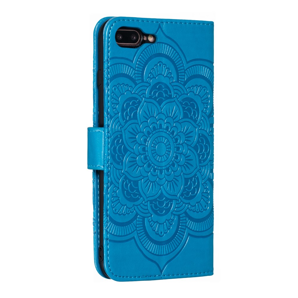  iPhone 7/8 Plus - Mandala Plånboksfodral - Blå