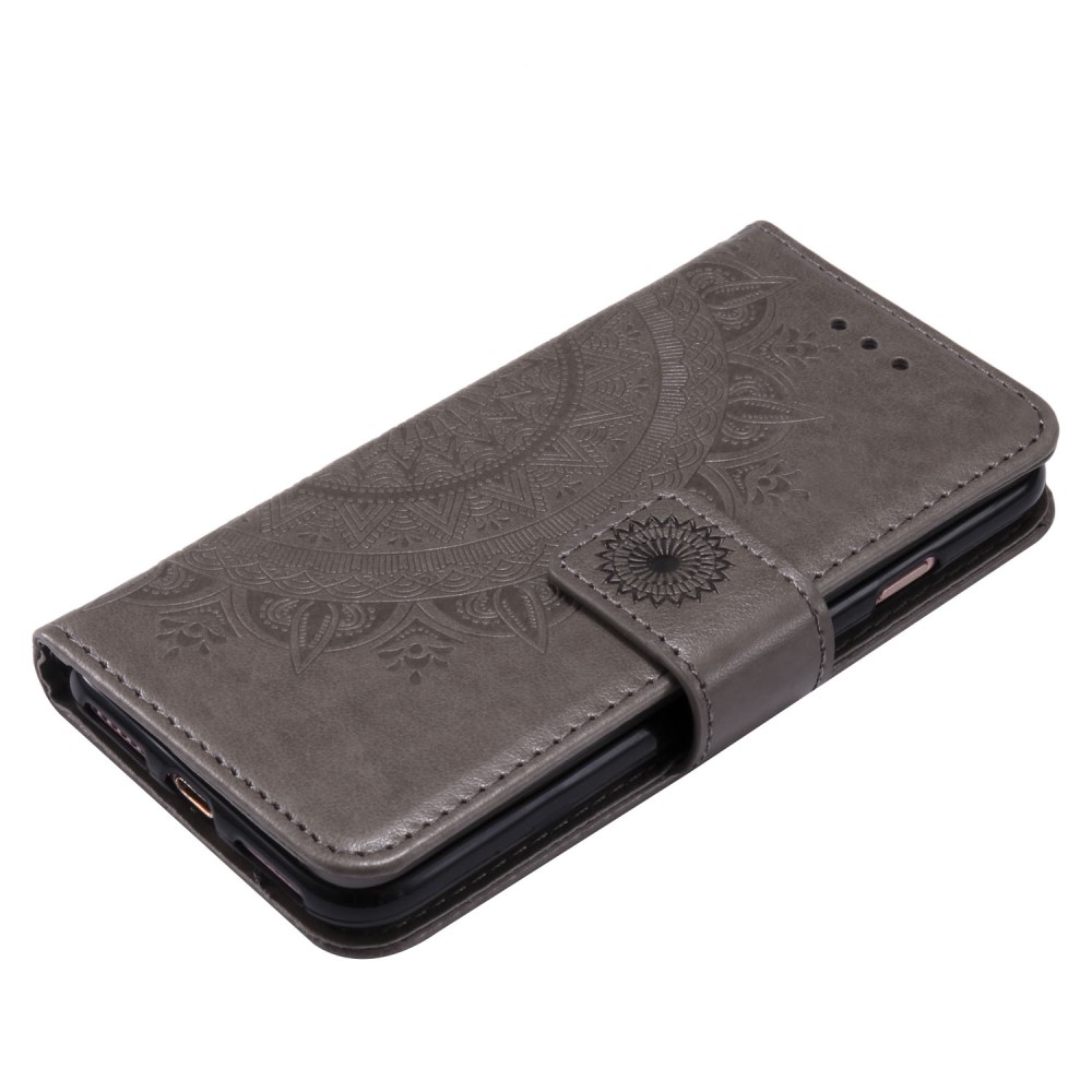  iPhone 7/8/SE (2020/2022) - Mandala Plånboksfodral - Grå