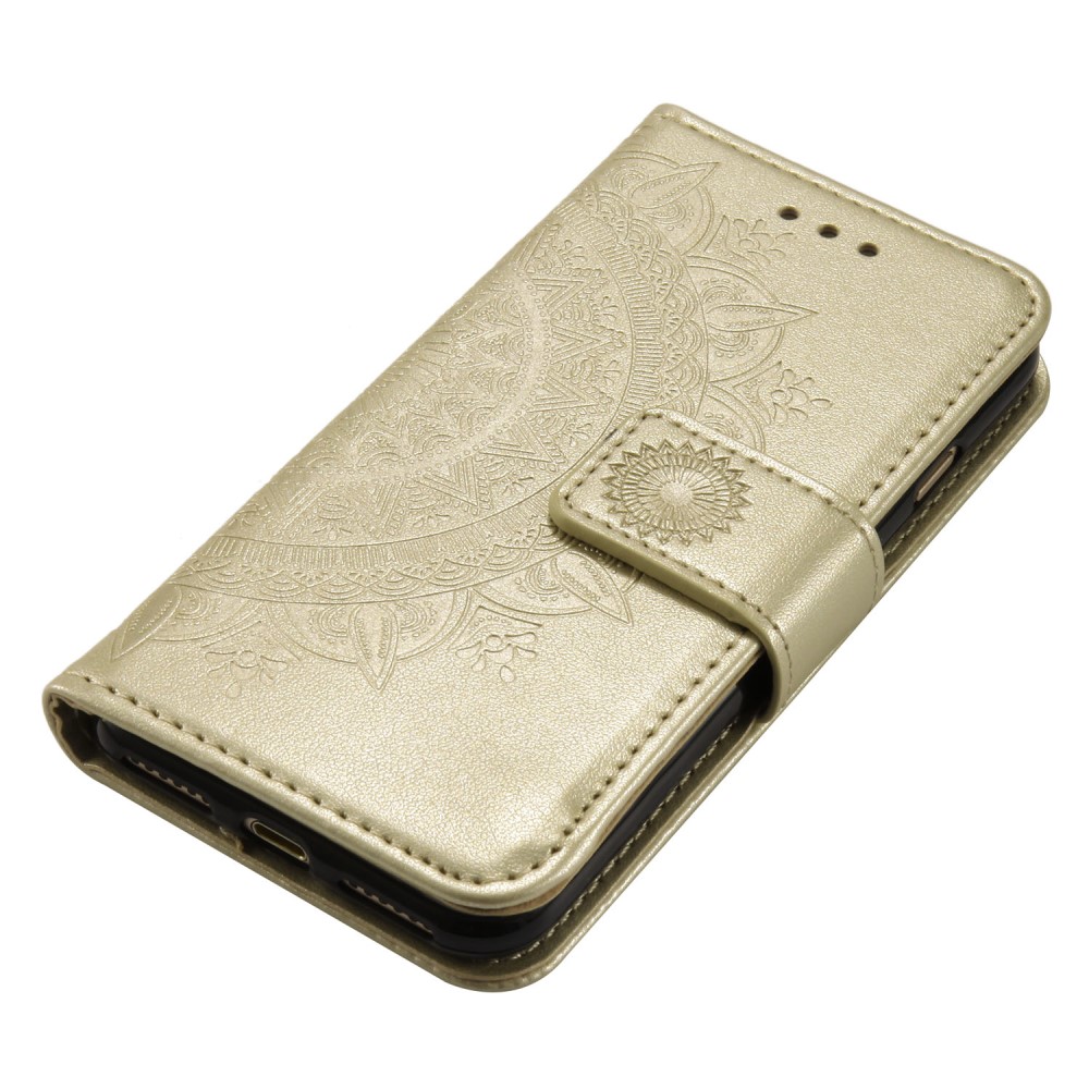  iPhone 7/8/SE (2020/2022) - Mandala Plånboksfodral - Guld