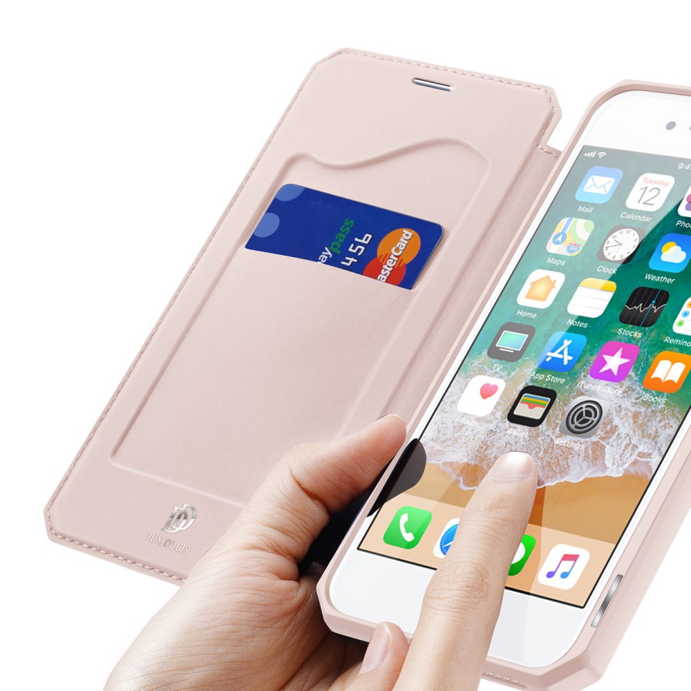 DUX DUCIS iPhone 7/8/SE (2020/2022) - DUX DUCIS Shockproof Plånboksfodral - Roséguld