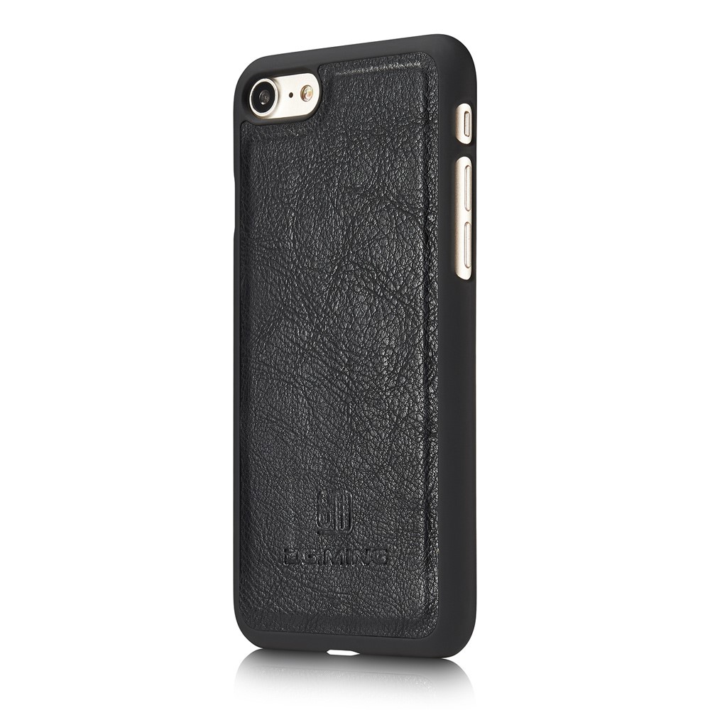 DG.MING iPhone 7/8/SE (2020/2022) - DG.MING Magnetskal/Plånboksfodral - Svart