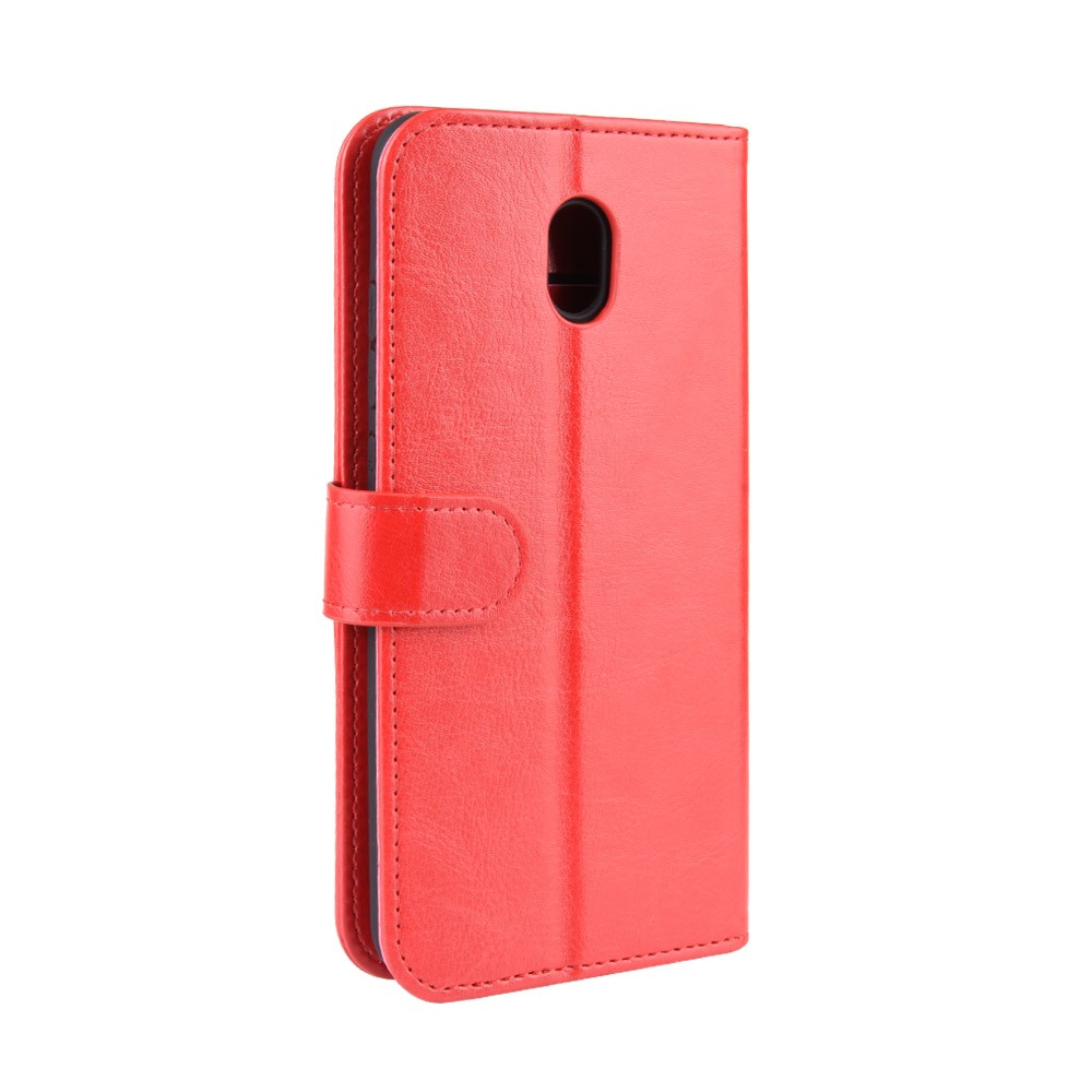  Xiaomi Redmi 8A - Crazy Horse Plånboksfodral - Röd