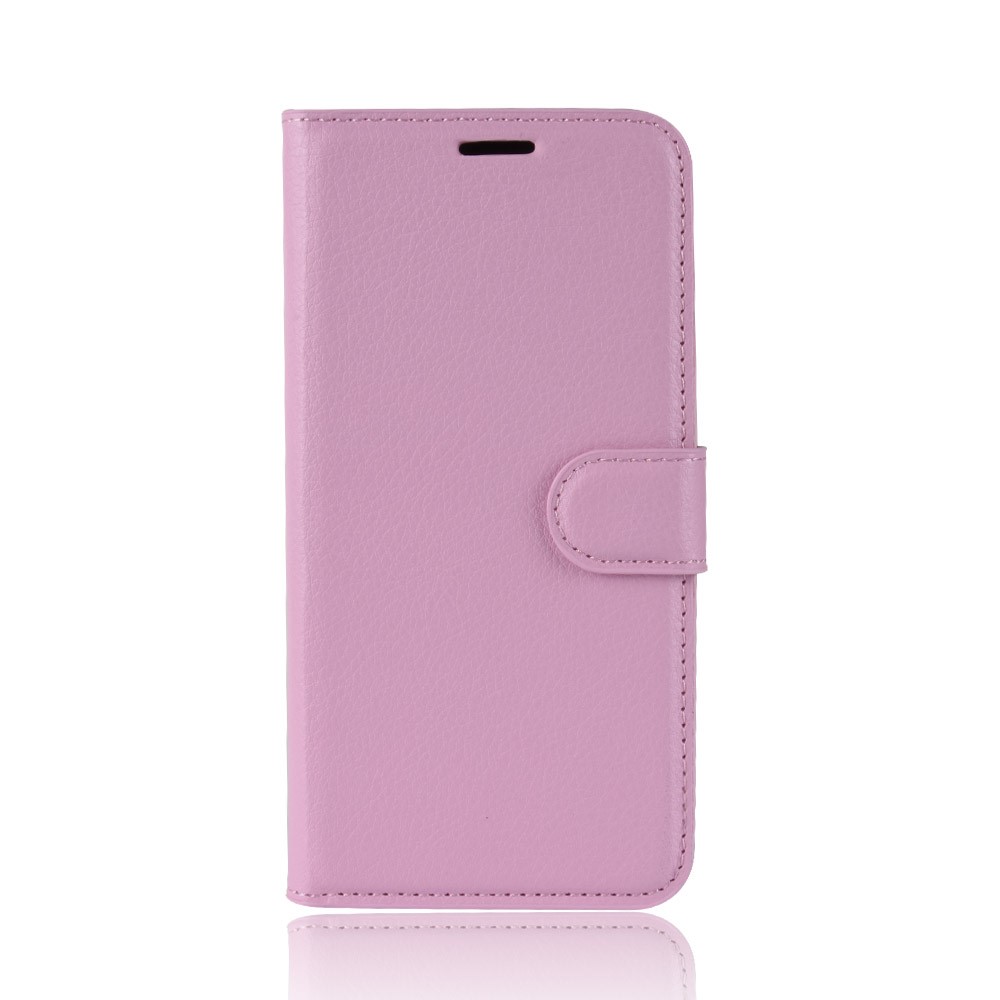  Xiaomi Redmi 8A - Litchi Plånboksfodral - Ljus Rosa