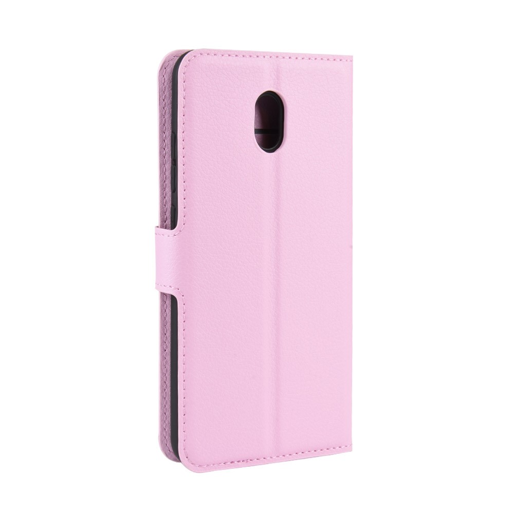  Xiaomi Redmi 8A - Litchi Plånboksfodral - Ljus Rosa