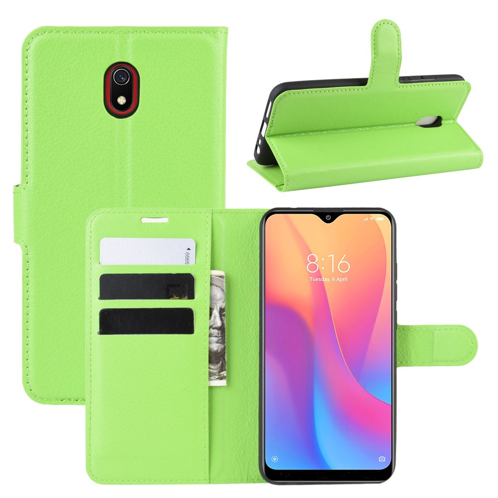 Xiaomi Redmi 8A - Litchi Plånboksfodral - Grön