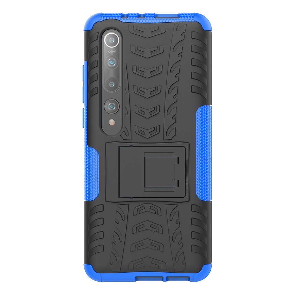  Xiaomi Mi 10 / 10 Pro - Ultimata Stöttåliga Skalet med Stöd - Blå