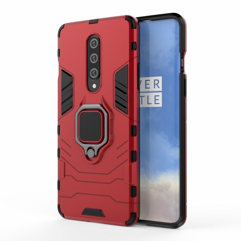  OnePlus 8 - Hybrid Ring Skal - Röd