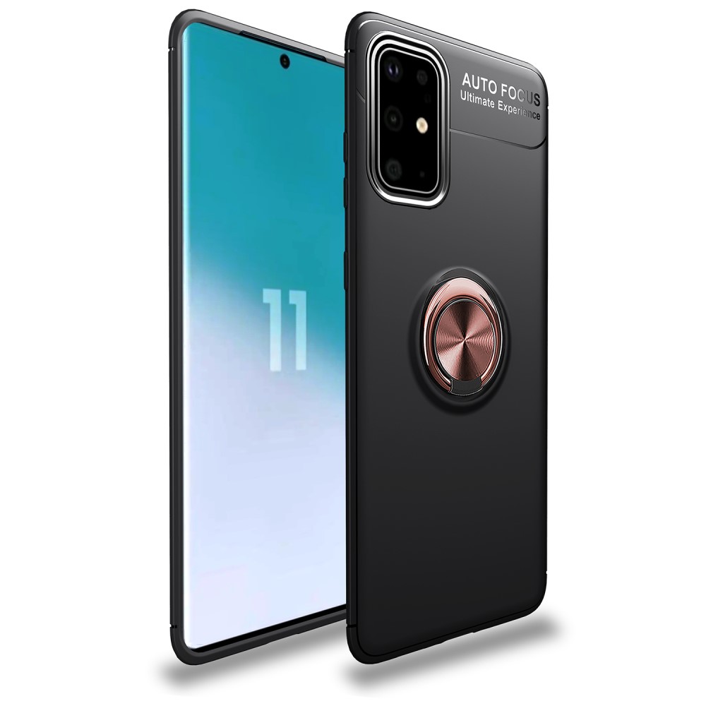  Samsung Galaxy A41 - Ring Skal - Svart/Roséguld