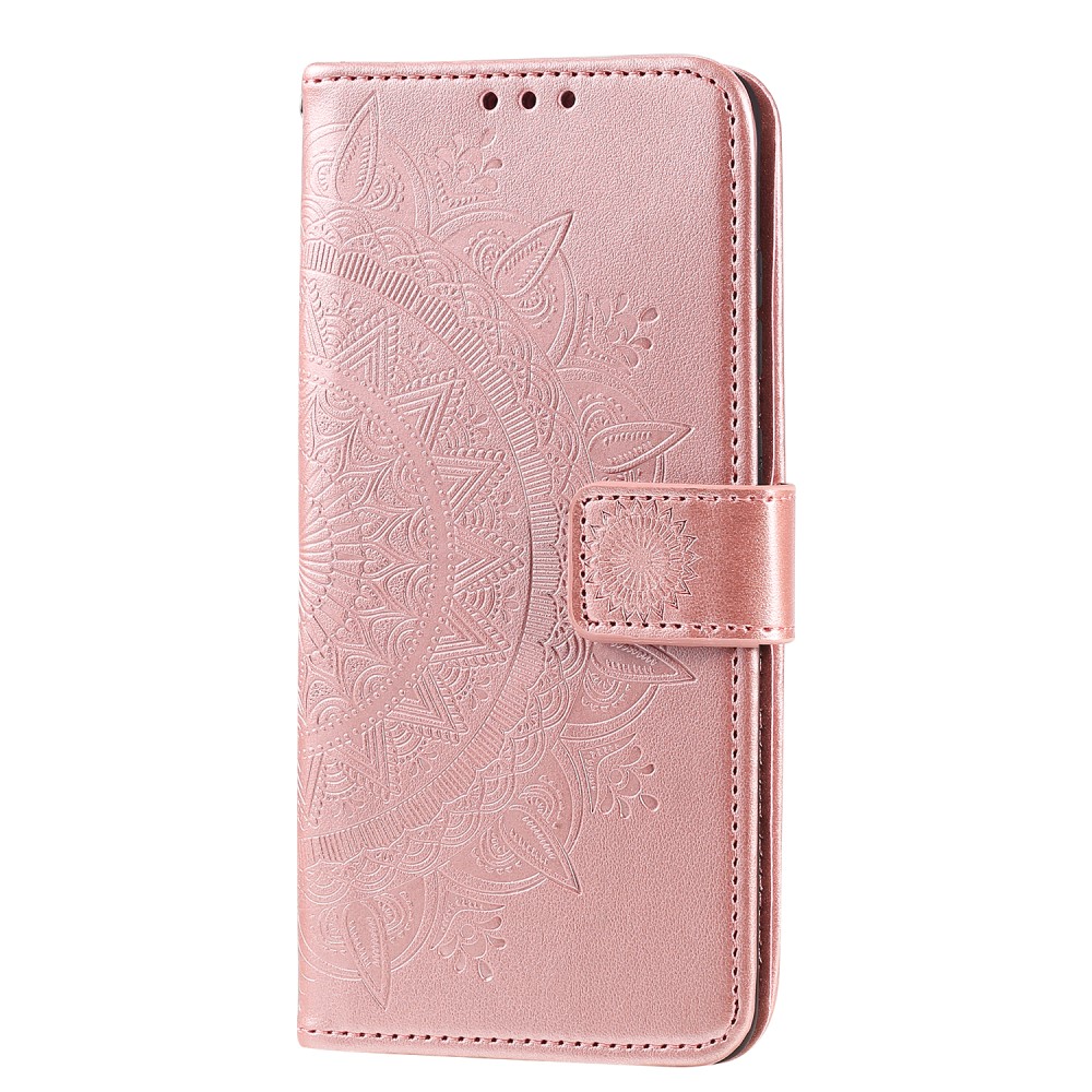  Samsung Galaxy A21s - Mandala Plånboksfodral - Roséguld