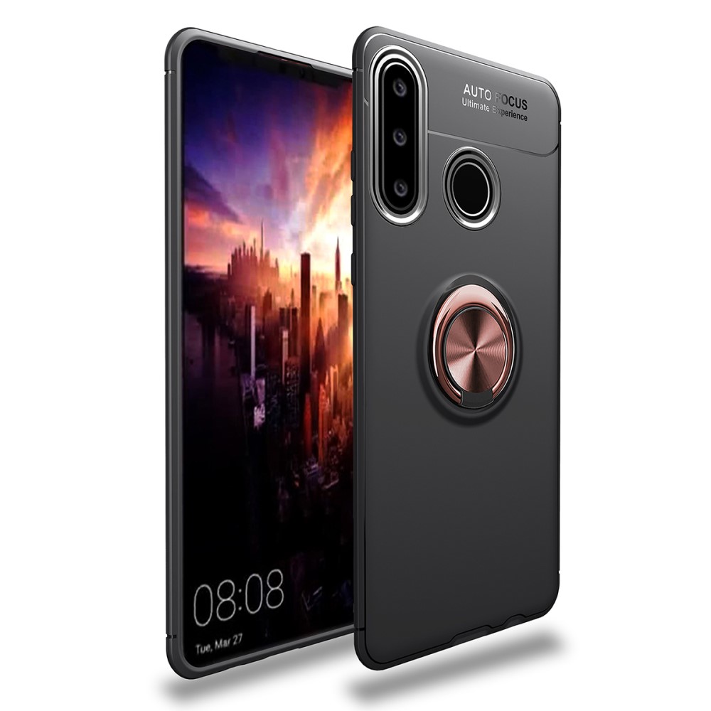  Huawei P40 Lite E - Ring Skal - Svart/Roséguld