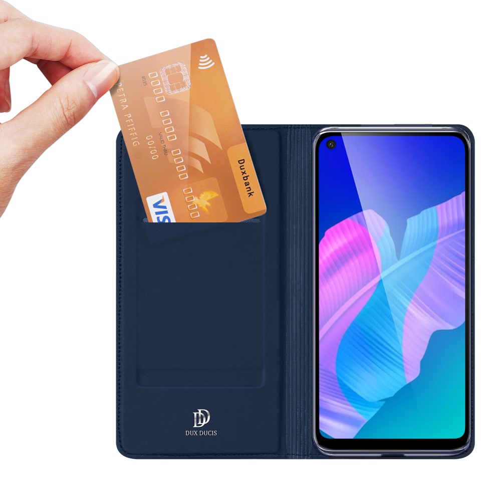 DUX DUCIS Huawei P40 Lite E - DUX DUCIS Skin Pro Plånboksfodral - Blå