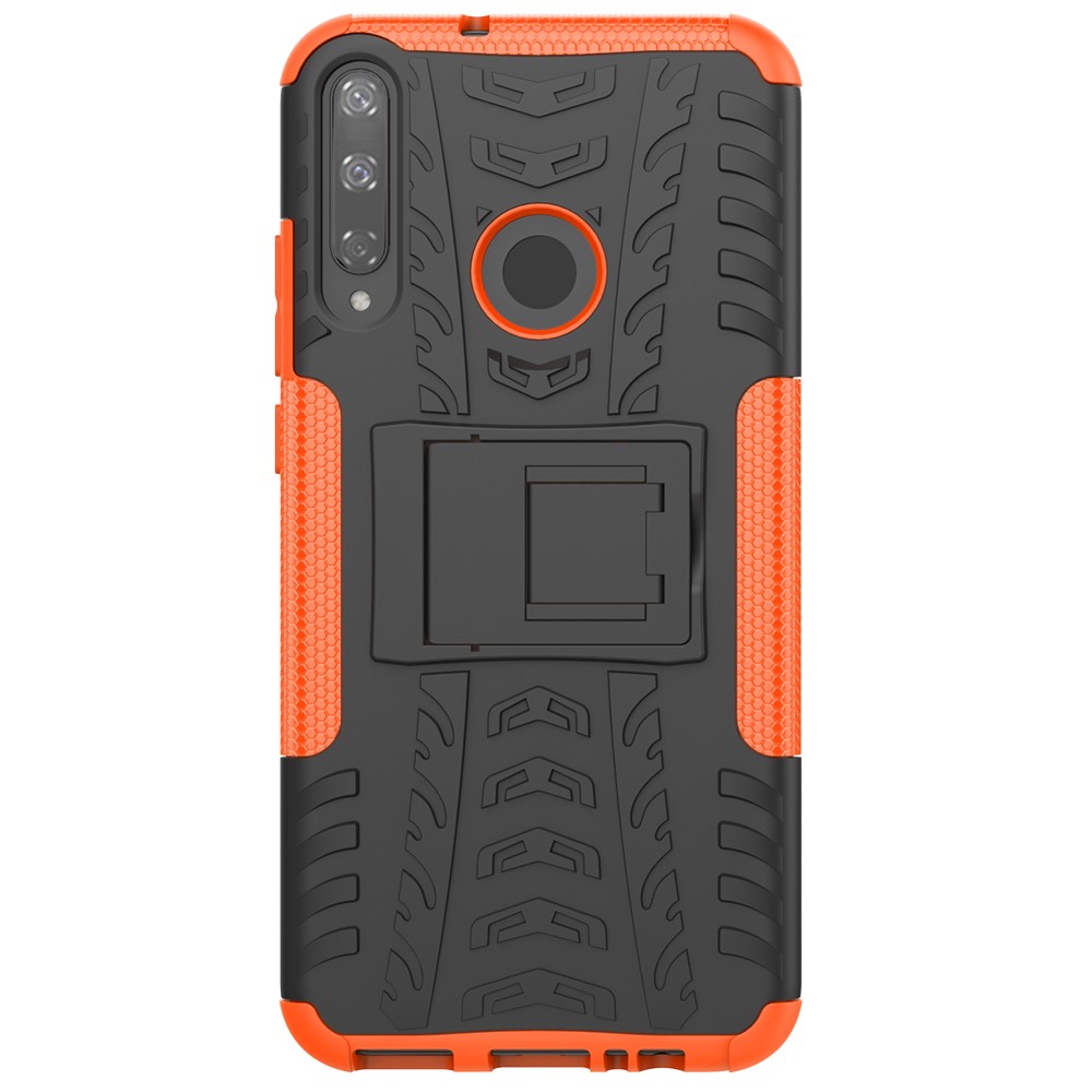  Huawei P40 Lite E - Ultimata Stöttåliga Skalet med Stöd - Orange