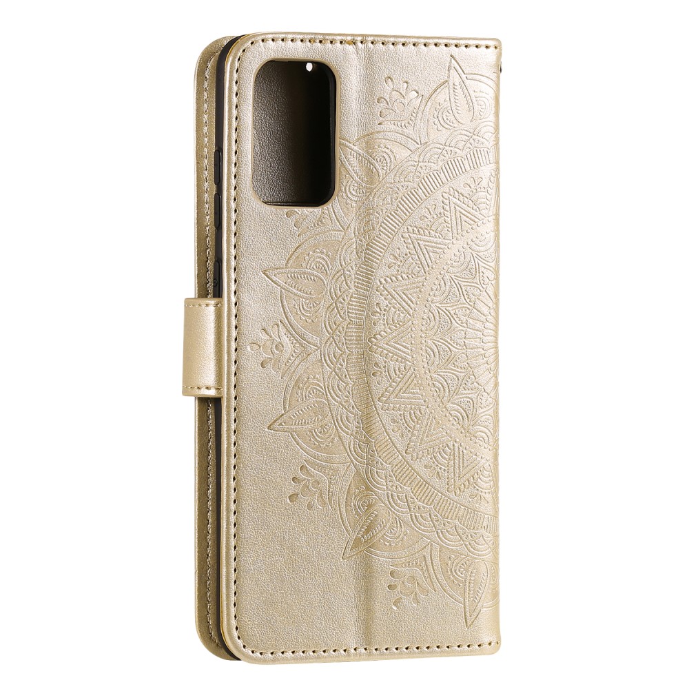  Huawei Y5p - Mandala Plånboksfodral - Guld