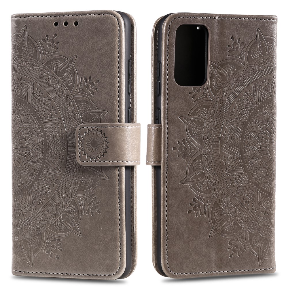  Huawei Y5p - Mandala Plånboksfodral - Grå