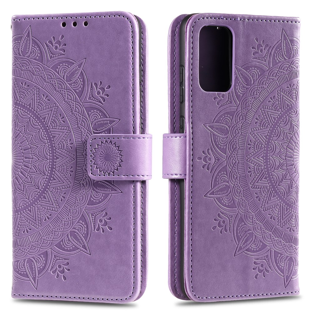  Huawei Y5p - Mandala Plånboksfodral - Lila