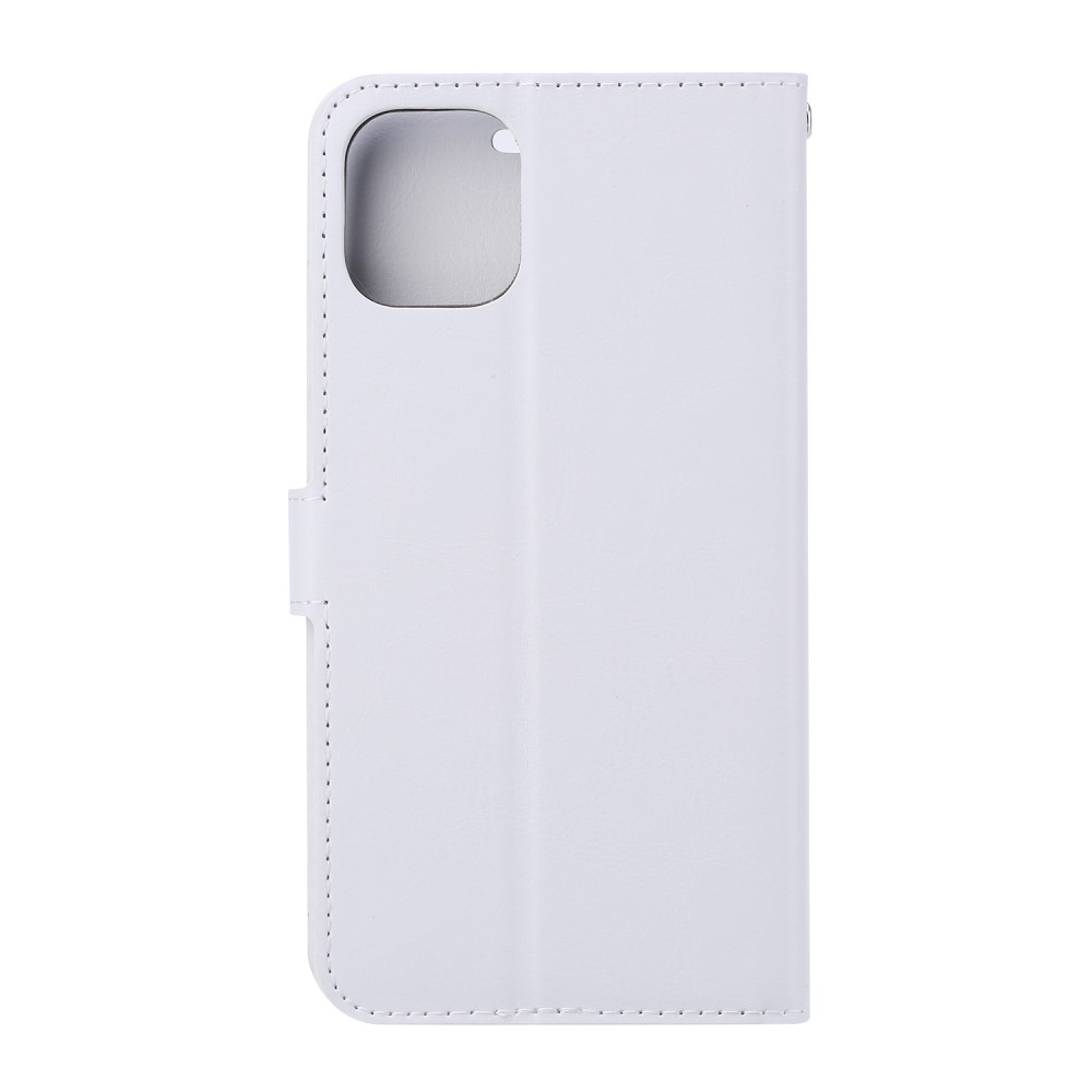 Huawei Y5p - Crazy Horse Plånboksfodral - Vit