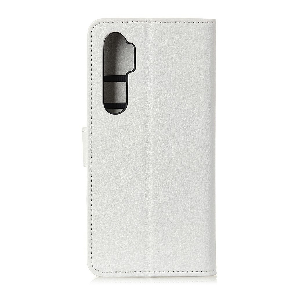  Xiaomi Mi Note 10 Lite - Litchi Plånboksfodral - Vit