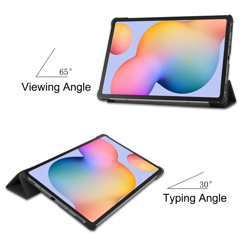  Samsung Galaxy Tab S6 Lite - Tri-Fold Fodral - Svart