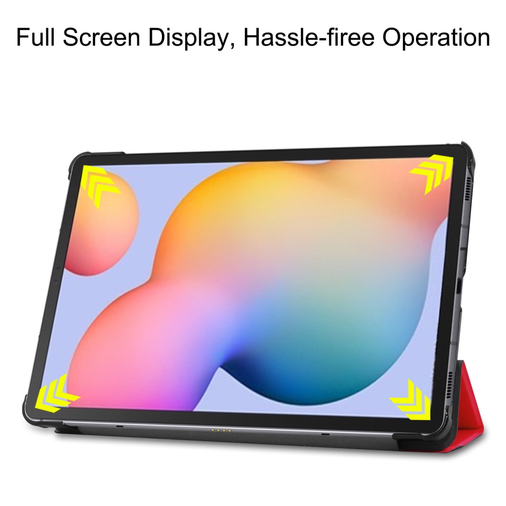  Samsung Galaxy Tab S6 Lite - Tri-Fold Fodral - Röd