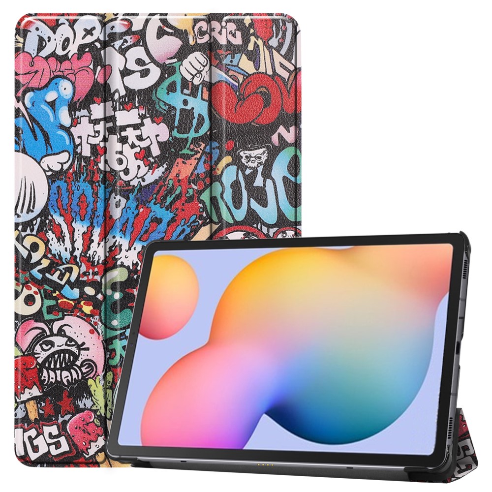  Samsung Galaxy Tab S6 Lite - Tri-Fold Fodral - Graffiti