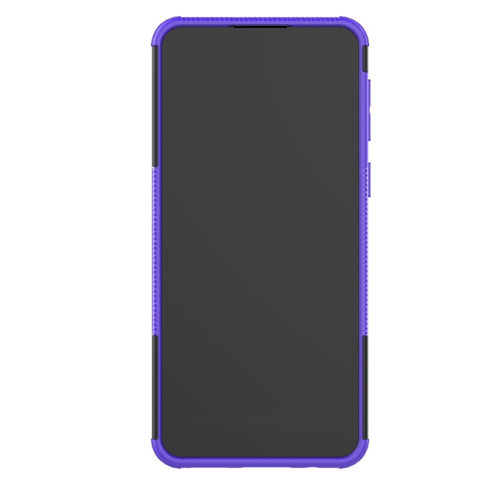  Samsung Galaxy A21 - Ultimata Stöttåliga Skalet med Stöd - Lila