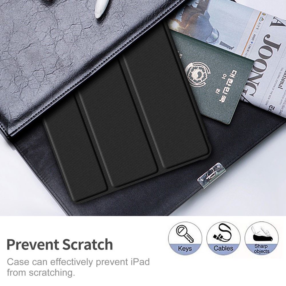  Samsung Galaxy Tab S6 Lite Fodral Bumper Tri-Fold Svart