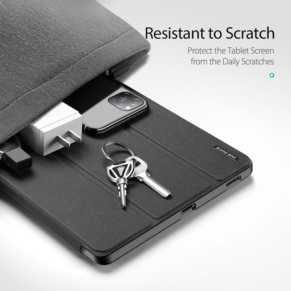 DUX DUCIS Samsung Galaxy Tab S6 Lite - DUX DUCIS Domo Tri-Fold Fodral - Svart