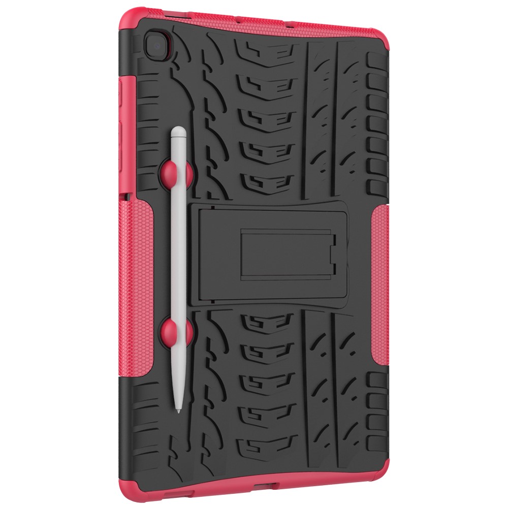 Samsung Galaxy Tab S6 Lite Skal Rugged Kickstand Armor Rosa