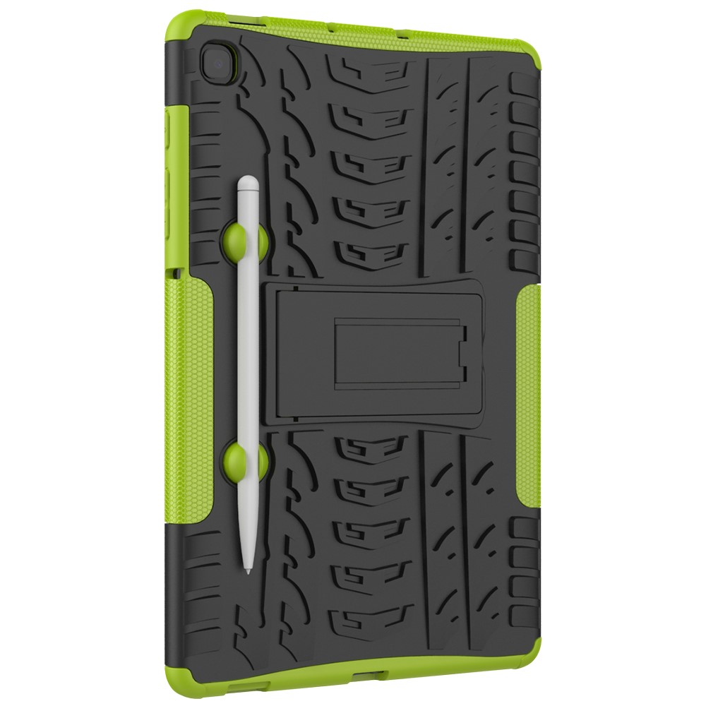 Samsung Galaxy Tab S6 Lite Skal Rugged Kickstand Armor Grön