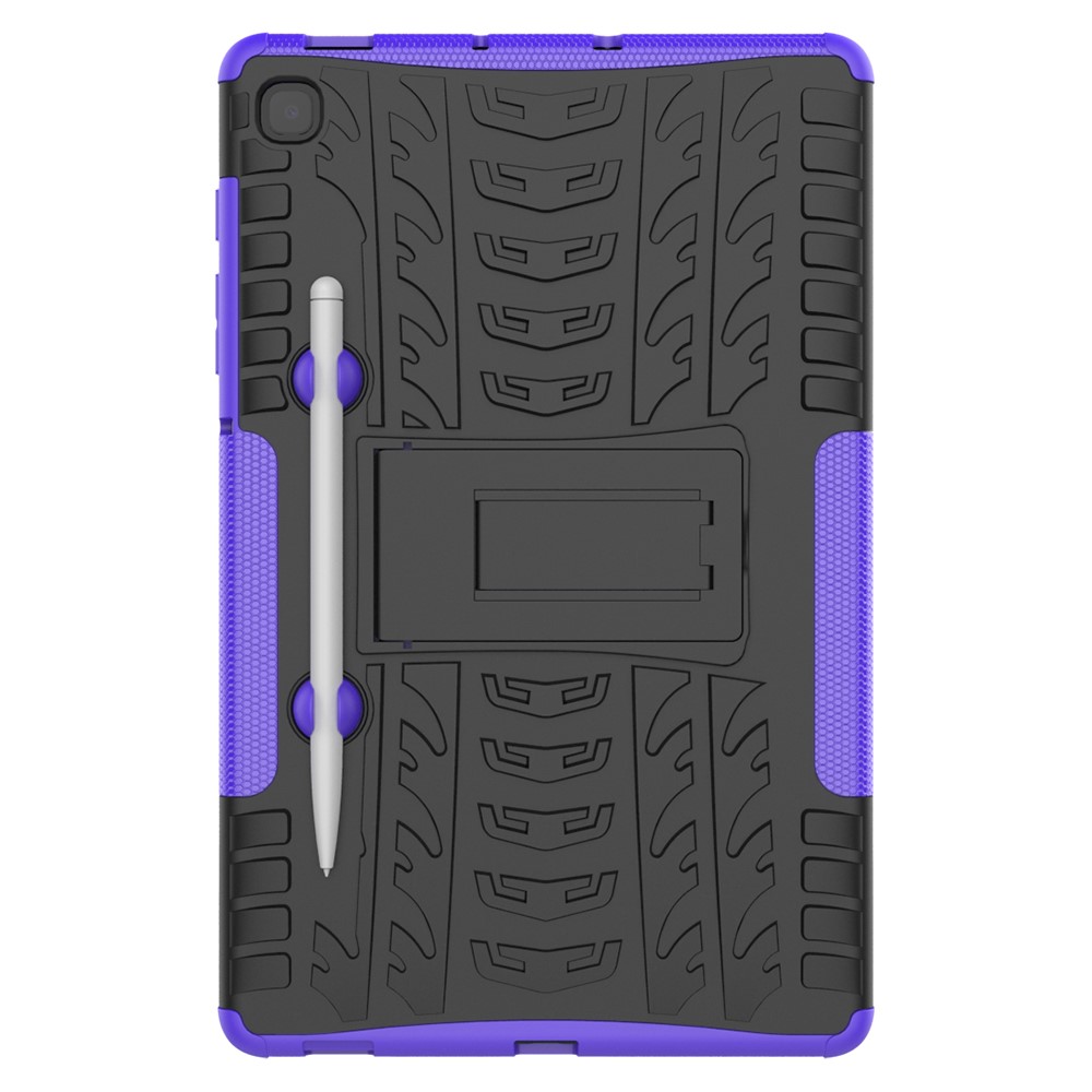  Samsung Galaxy Tab S6 Lite Skal Rugged Kickstand Armor Lila