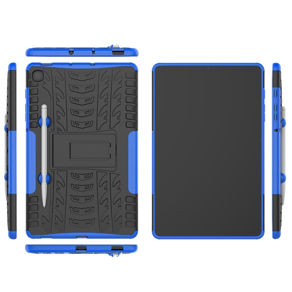  Samsung Galaxy Tab S6 Lite Skal Rugged Kickstand Armor Blå