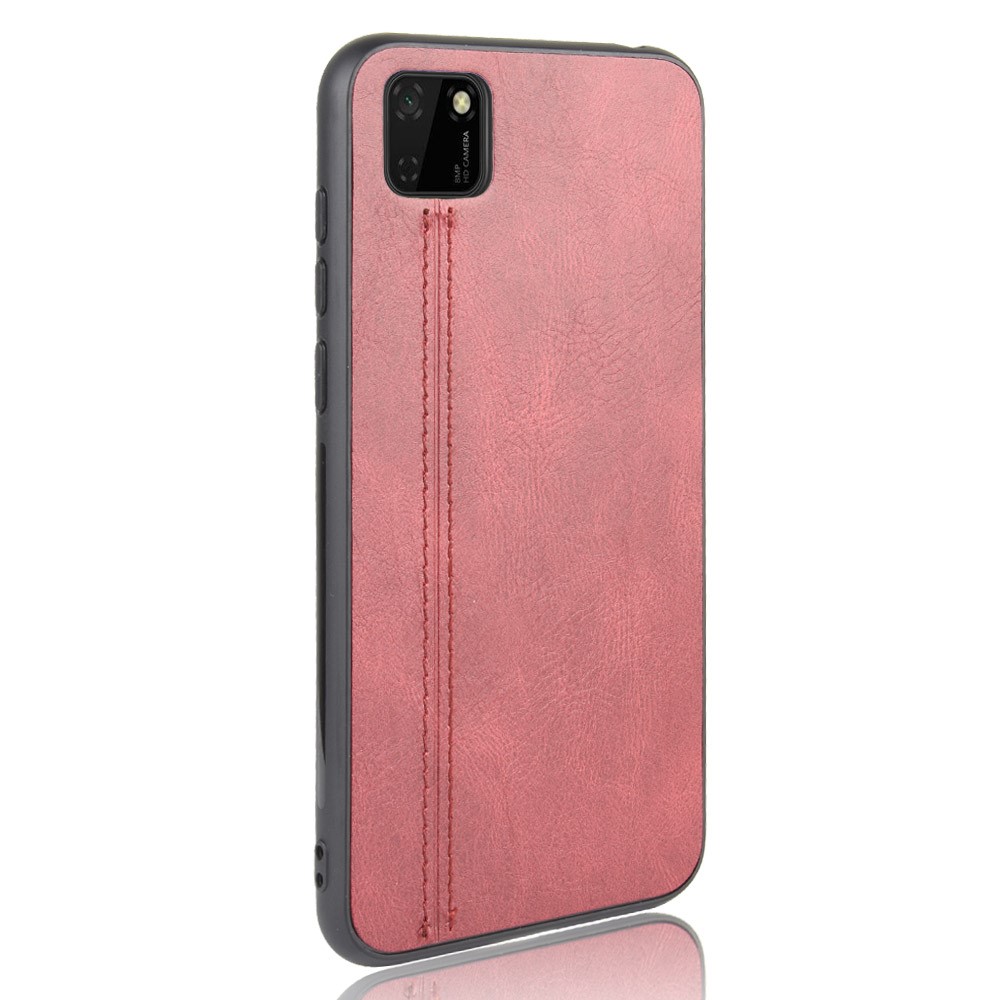  Huawei Y5p - Hybrid Läder Skal - Röd