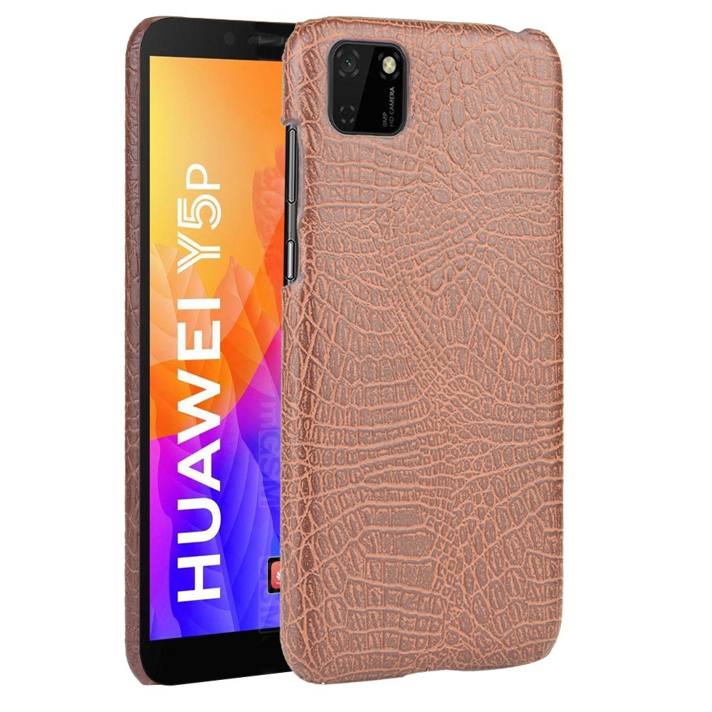  Huawei Y5p - Krokodil Mönster Skal - Brun