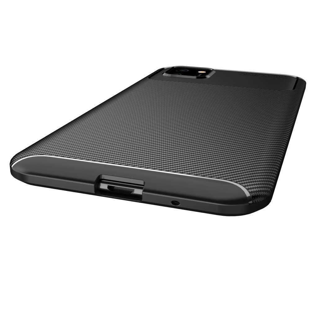  Huawei Y5p - Kolfiber Textur Skal - Svart