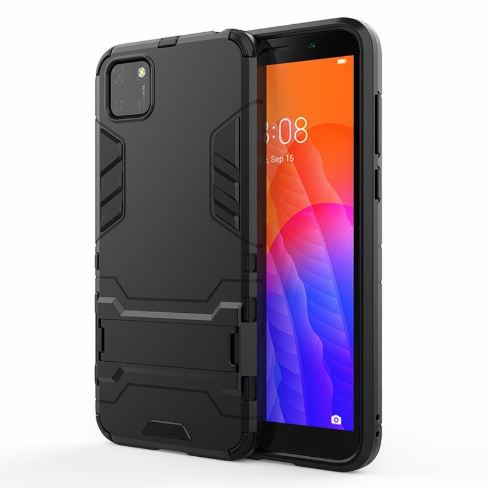  Huawei Y5p - Hybrid Skal med Kickstand - Svart