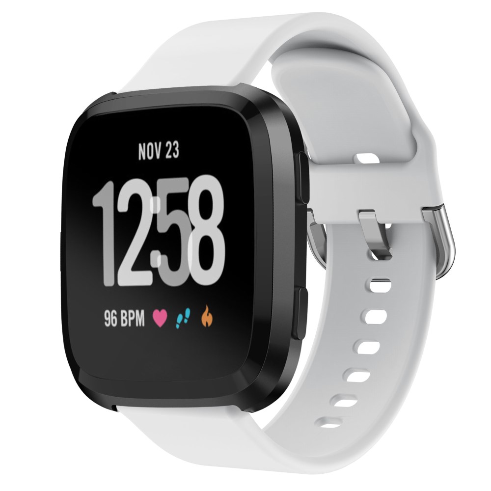  Silikon Armband Fitbit Versa/Versa 2 - Vit