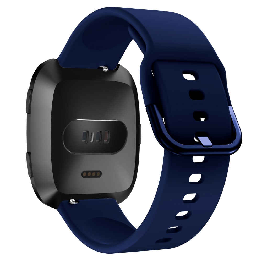  Silikon Armband Fitbit Versa/Versa 2 - Mörk Blå
