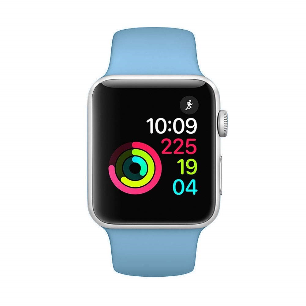 Silikon Armband Apple Watch 42/44/45/46/49 mm Blå