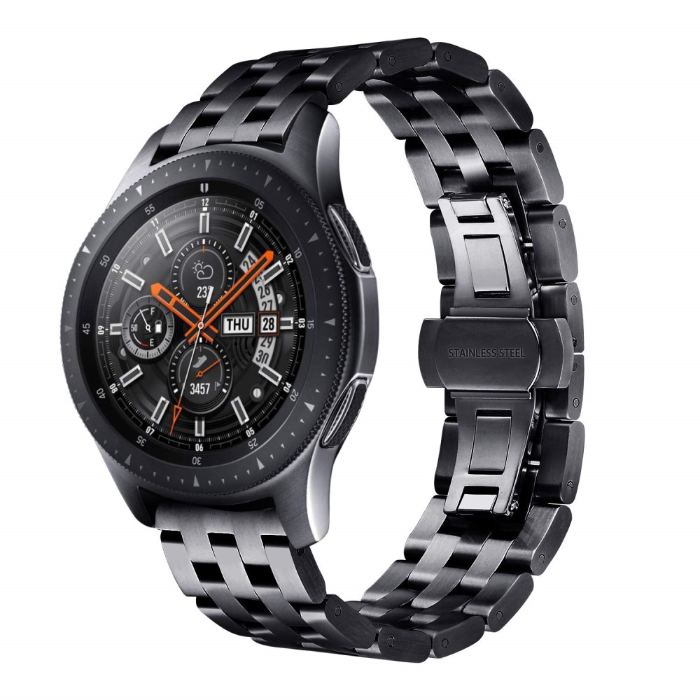  Lyxigt Metallarmband I Rostfritt Stål - Svart (22mm)