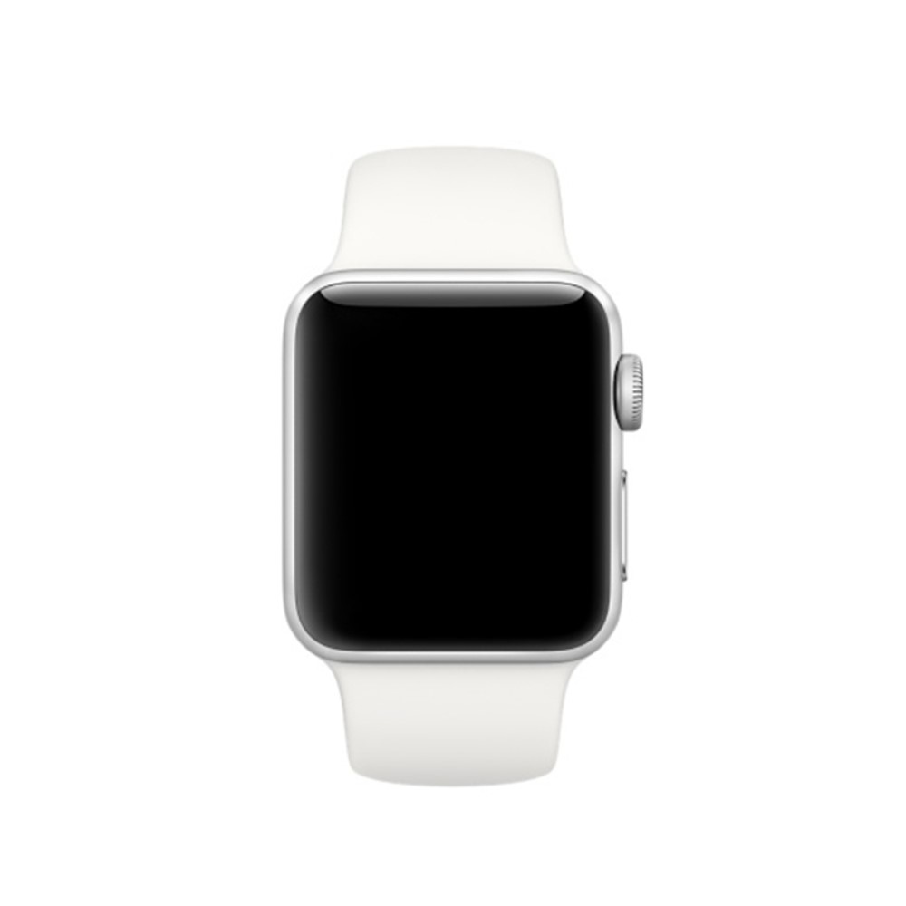  Silikon Armband Apple Watch 42/44/45/46/49 mm Vit (M/L)