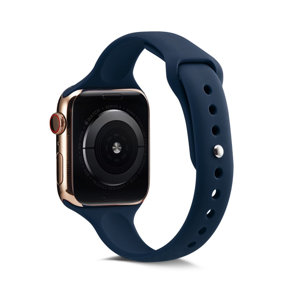  Silikon Armband Apple Watch 42/44/45/46/49 mm Mörk Blå