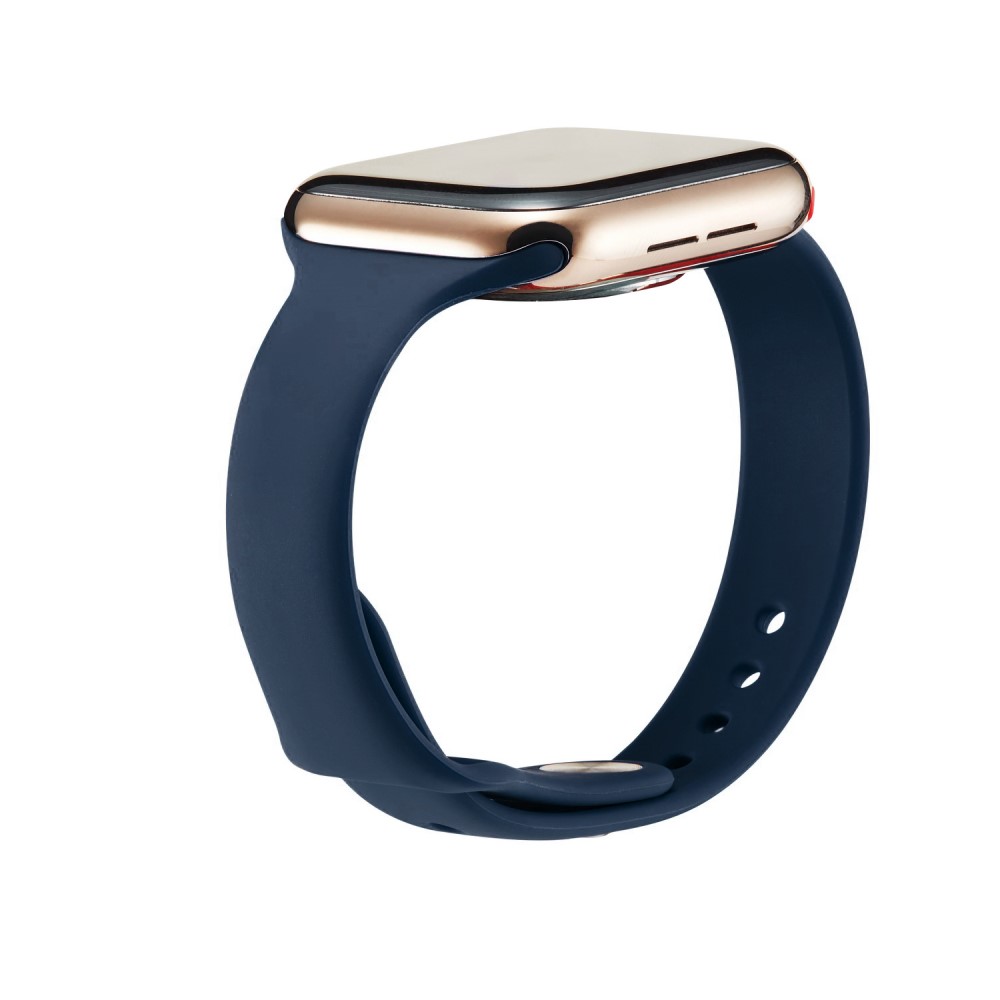  Silikon Armband Apple Watch 42/44/45/46/49 mm Mörk Blå