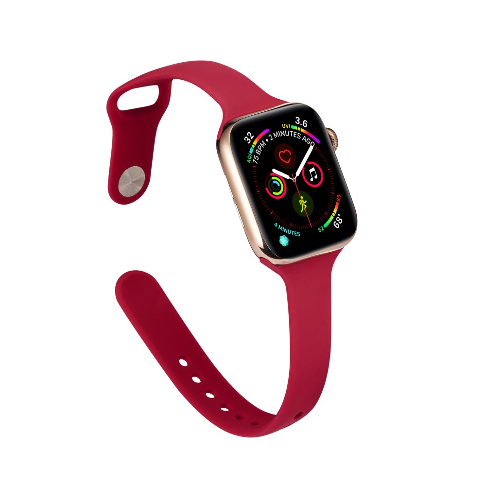  Silikon Armband Apple Watch 38/40/41/42 mm - Röd