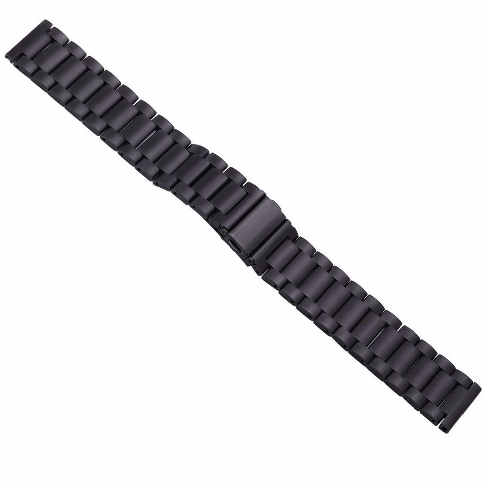  Lyxigt Metallarmband I Rostfritt Stål - Svart (20mm)