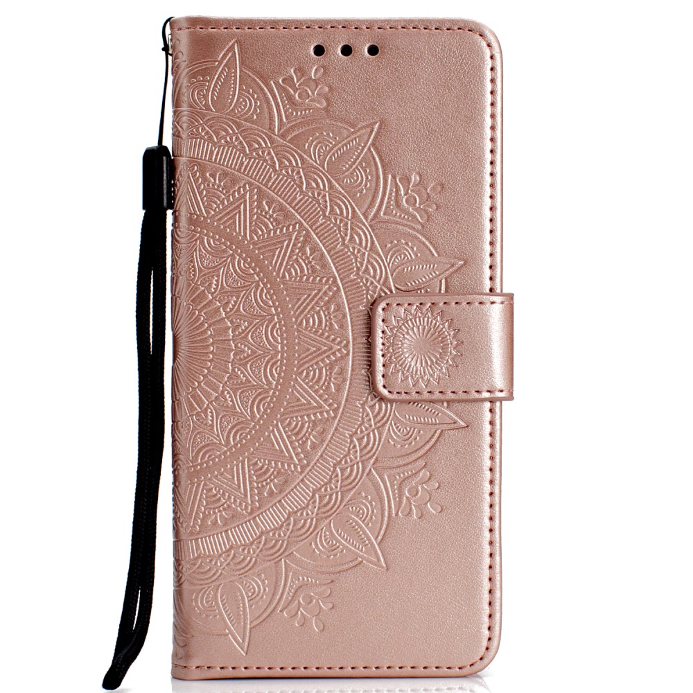  iPhone XR - Mandala Plånboksfodral - Roséguld